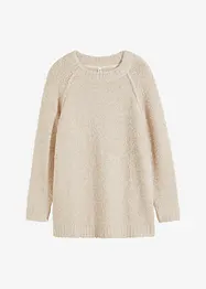 Grobstrick-Pullover aus Teddygarn, bonprix