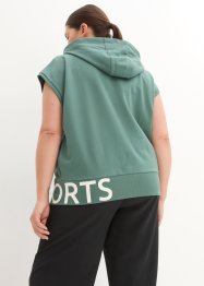 Ärmellose Sport-Shirtjacke mit Kapuze, bpc bonprix collection