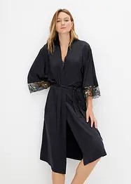 Satin Kimono mit Stickerei, bonprix