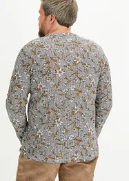 Henleyshirt mit Krempelärmel, bonprix