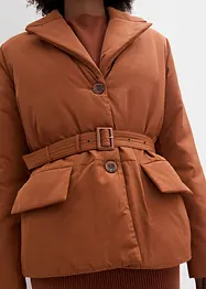 Wattierte Blazerjacke mit Gürtel, bonprix