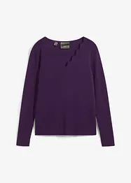 Pull avec un décolleté ondulé, bonprix