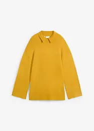 Pull oversize avec col roulé et fentes sur le côté, bonprix