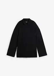 Pull oversize avec col roulé et fentes sur le côté, bonprix