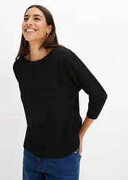 Sweat-shirt oversize en matière texturée, bonprix