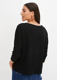 Sweat-shirt oversize en matière texturée, bonprix