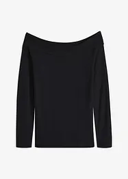 Off-Shoulder-Ripp-Pullover, bonprix