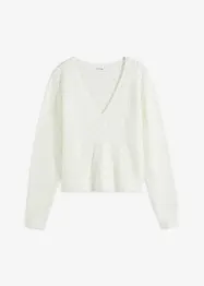 Kurzer Ajour-Pullover, bonprix