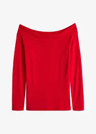 Off-Shoulder-Ripp-Pullover, bonprix