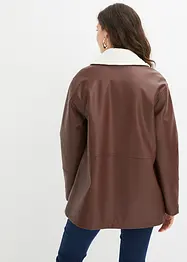 Lederimitat-Jacke, gefüttert, bonprix