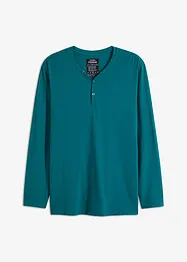 Essential Henleyshirt, Langarm mit Bio-Baumwolle, bonprix