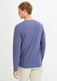 Essential Henleyshirt, Langarm mit Bio-Baumwolle, bonprix