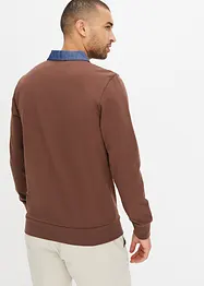 Sweat à col polo, bonprix