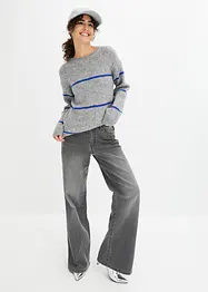 Pullover mit Kontraststreifen, bonprix