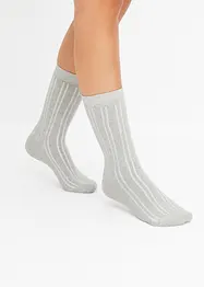 Thermo Socken mit Innenfrottee mit Bio-Baumwolle (4er-Pack)​, bpc bonprix collection