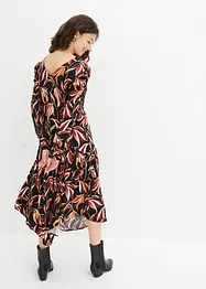 Robe midi en léger crêpe de viscose, bonprix