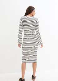 Robe rayée en jersey côtelé, bonprix