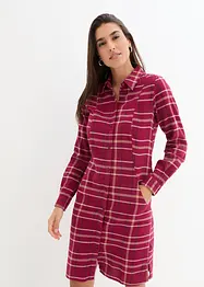 Flanell-Hemdkleid mit Karomuster, bonprix