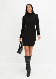 Ripp-Jerseykleid aus Viksose, bonprix