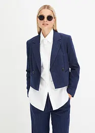 Kurzer Blazer mit Nadelstreifen, bonprix