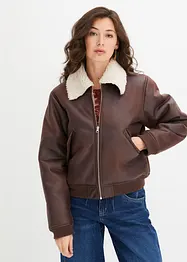 Pilotenjacke aus Lederimitat, bonprix