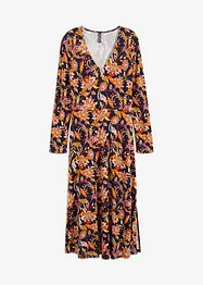 Robe midi en jersey Milano à fleurs, bonprix