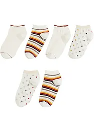 Lot de 6 paires de chaussettes courtes coton, bonprix