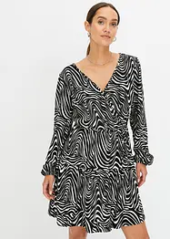 Robe en jersey crêpe, style portefeuille, bonprix