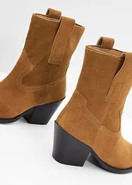 Bottines western en cuir, bonprix