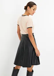 Lederimitat-Kleid, bonprix