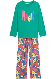 Mädchen Pyjama mit Bio-Baumwolle (2-tlg. Set), bonprix