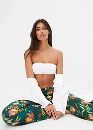 Pantalon de pyjama  ample avec poches et viscose, bonprix