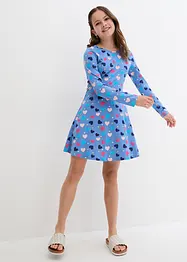 Robe fille à manches longues en jersey de coton, bonprix