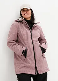 Veste longue outdoor fonctionnelle avec polaire peluche, imperméable, bonprix