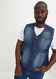 Gilet sans manches en jean, Regular Fit, bonprix