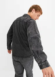 Jeans-Hemdjacke aus reiner Bio-Baumwolle, Oversized, bonprix