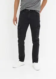 Jean cargo stretch droit, Slim Fit, bonprix