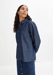 Oversized Jeanshemd aus Bio-Baumwolle, bonprix