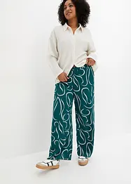 Pantalon fluide à imprimé, bonprix