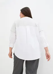 Blouse à empiècement sweat, manches 3/4, bonprix