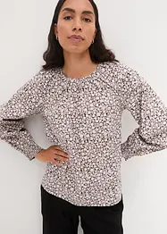 Bluse mit Rundhalsausschnitt, bpc bonprix collection