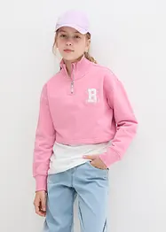 Mädchen Sweatshirt + Top (2-tgl. Set)aus Bio-Baumwolle, bonprix