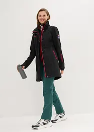 Stretch-Softshelljacke, wasserabweisend, 2 in 1-Optik, bonprix