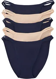 Tanga Minislip (5er Pack) mit Bio-Baumwolle, bonprix