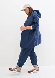 Long-Sweatjacke mit Reißverschlusstaschen, bonprix