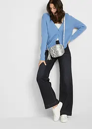 Wide Leg Jeans Mid Waist, Bequembund, bonprix