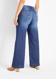 Jean large taille mi-haute élastiquée, bonprix