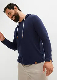 T-shirt manches longues à capuche en coton, bonprix
