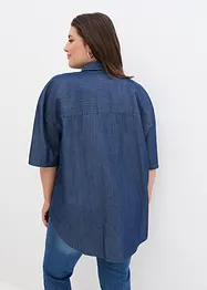 Chemise extensible et oversize en jean, demi-manches, bonprix