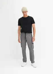 Pantalon cargo Loose Fit effet paper touch, Straight, bonprix